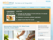 Tablet Screenshot of msgdish.com